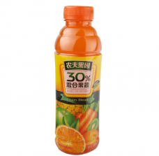 农夫果园 30％橙味 果蔬汁 500ml*15瓶/箱