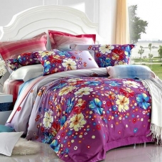 阿思家家纺 贡缎四件套 多花色床上用品4件套特价 1.5 1.8 米